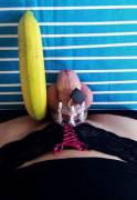 Locked, banana for scale