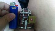 I'm smaller than a Bic, so I locked my dick.
