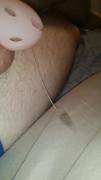 Three days in chastity, and the drip has begun..
