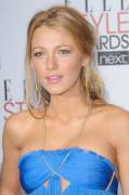 Blake Lively blue dress and blue eyes