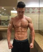 Muscled Bathroom lad