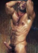 Hot Showering Hunk