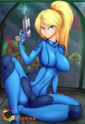 Samus Aran by Rainbowscreen