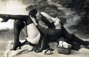 A lustful embrace