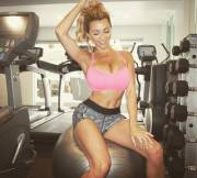 In the gym