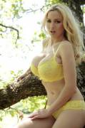 Yellow lingerie