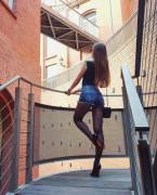 Fashion blogger and pantyhose enthusiast Ariadna Majewska