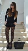 Lace tights