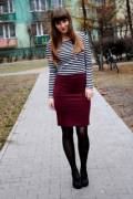 Maroon skirt