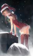 Cold day for santa