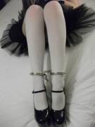 White thigh highs