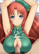 I have an addiction to Touhou. This character is Hong Meiling