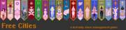 FreeCities is a text-only game, but the developer created this pixel art for the blog.