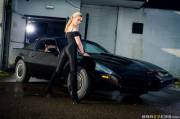 Sophia Knight in Knight Rider spoof