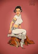 Star Wars Pin-Ups by Andrew Tarusov