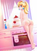 Princess Peach baked a cake (black-rayal &amp; R3dFiVe)