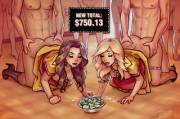 2 Broke Girls (Kat Dennings and Beth Behrs) by H1kar1ko