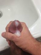 A little cumshot at work...