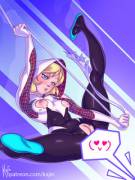 Spider-Gwen in action (kajinman)