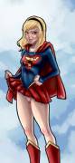 Look! Up in the sky! It's a bird! It's a plane! It's... Supergirl flashing her pussy! [WaruiMalo]