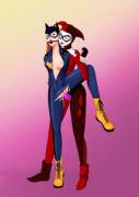 Harley Quinn capture Batgirl