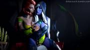 Windrunner pleasuring Drow