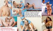 Adopting an animal, especially women, gives you free veterinary care visits for a year, females are delicate animals and need constant checks