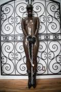 Semi transparent latex &amp; bondage