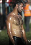 Turkish oil wrestler