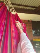Rose coloured toes