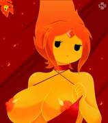 Showing her goods [Flame Princess, Adventure Time]