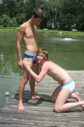 Briefs on the dock
