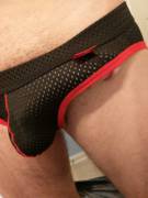 Got me a jockstrap. How does it look?