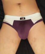 Purple with white mesh