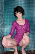 Here's the rest of the purple leotard set.