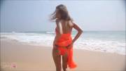 Taking it off y the beach