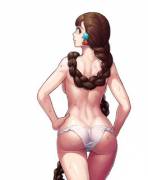 Long Braid &amp; Bare Back