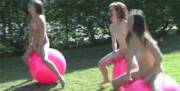 Bouncing girls