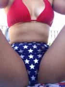 (don't mind me, just quietly [f]ulfilling some requests to see more of the wonder woman bikini. go about your business.) (xpost r/gw)