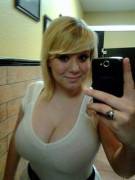 Blonde selfie