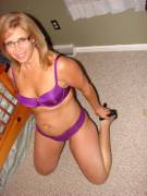 Purple lingerie