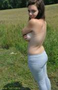 Local lads bet her to get'em out