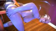 Liara readily accepting cock