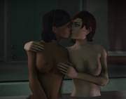 Femshep &amp; Traynor kissing - by ltr300