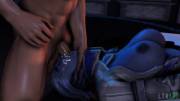 Liara doing deep throat