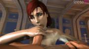 FemShep giving a blowjob