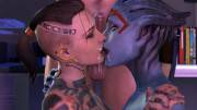 Jack and Samara sharing a cum tinged kiss