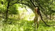 Woodland Brunette Wallpaper