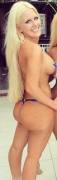 Blonde fake whooty