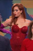 Jessica Biel’s surprise appearance as Jessica Rabbit during SNL’s Weekend Update, March 9, 2009.